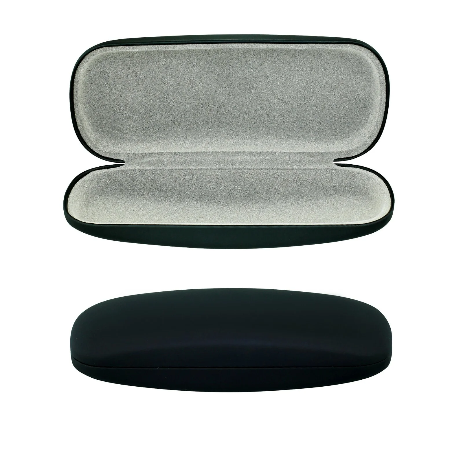 Hard Shell Eyeglass Case, Protective Case for Glasses and Sunglasses, Black