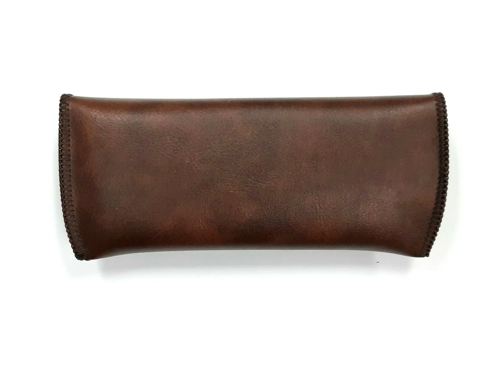 Semi Hard Eyeglass Case Protective PVC Leather Style Holder- Hook & Loop Closure 2