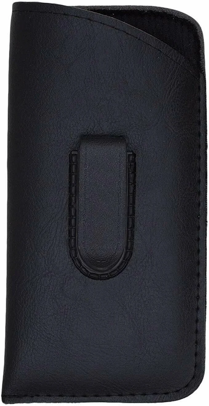 Slip In Glasses Case Sleeve with Pocket Clip – Protects Eyewear from Damages